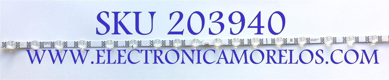 LED PARA TV TCL ORIGINAL 1 PIEZA / NUMERO DE PARTE 43HR330M18A0 / B0101-000421 / 43HR330M18A0 V2 / 43HR330M18A0 V4 / HR/04/220222/01101 / 02U6F / LS7B10U3C / PANEL LVU430NDEL MS9W49 / MODELOS 43S455 / 43P637